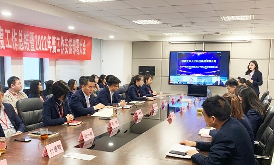 汇丰人才科技集团召开2021年工作总结暨2022年工作部署会议(图1)